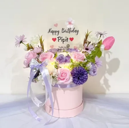 Bloom Box Akrilik Ucapan Ulang Tahun Padang